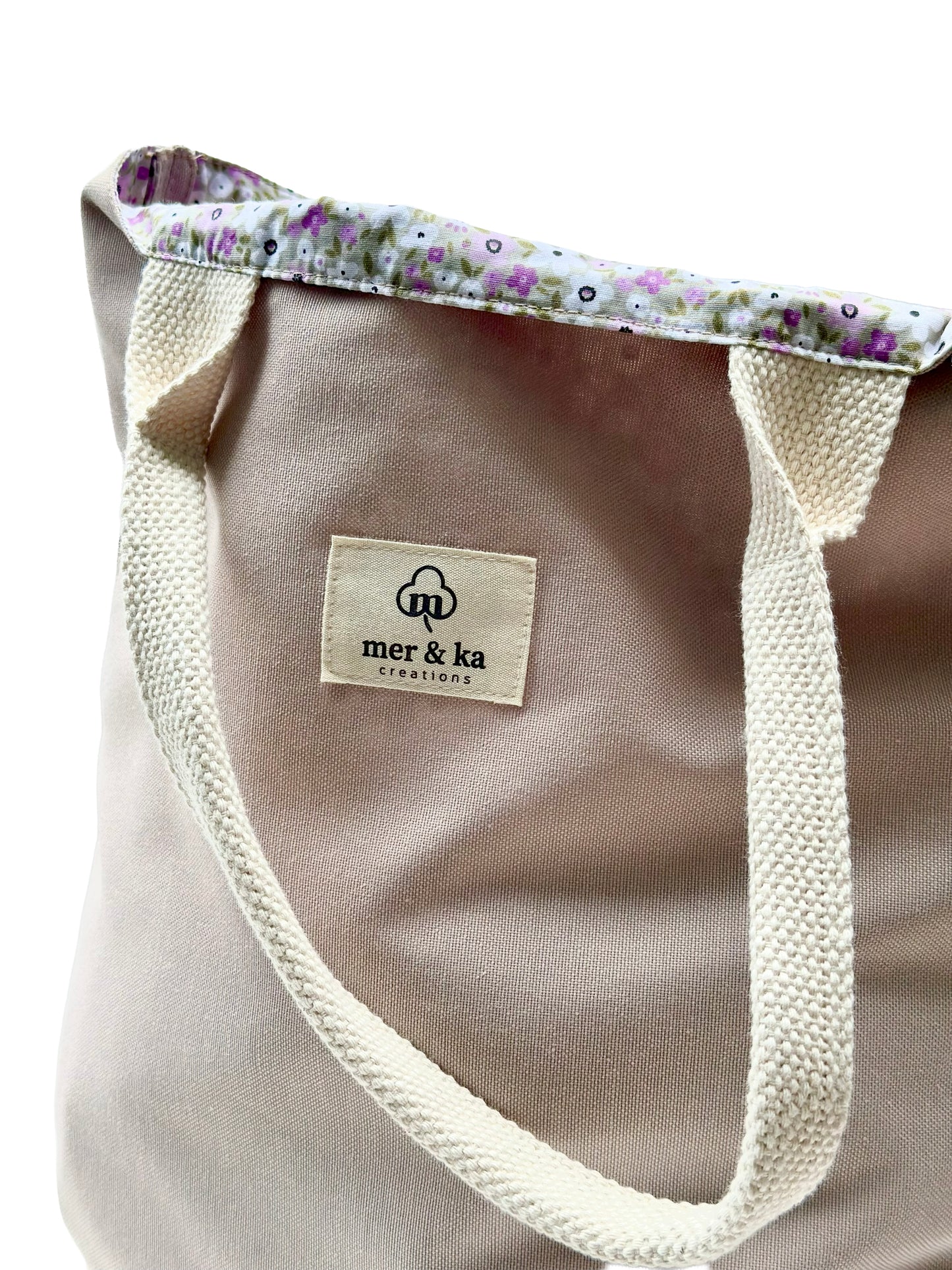 Floral Cotton Tote Bag
