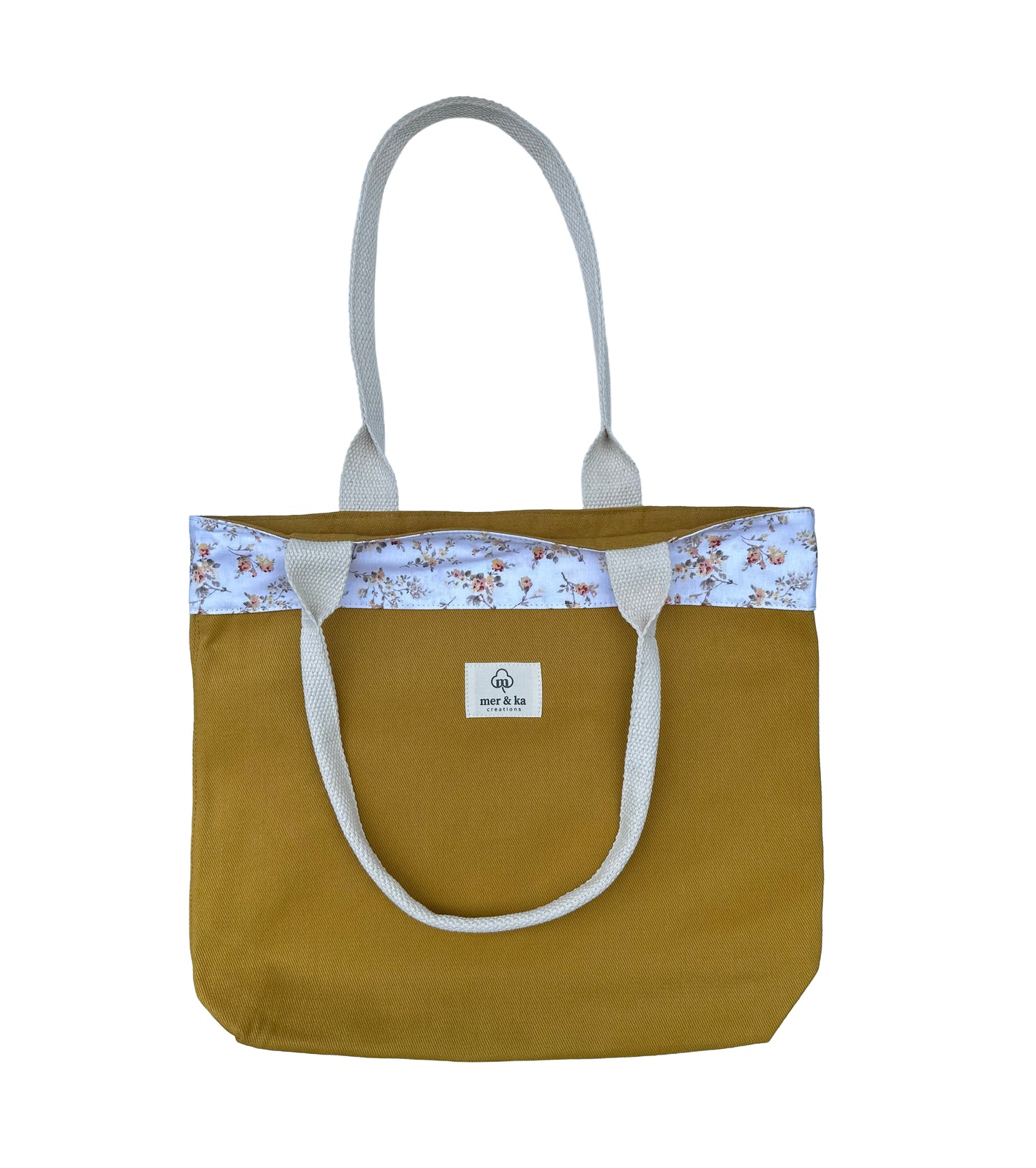 Ochre Cotton Tote Bag