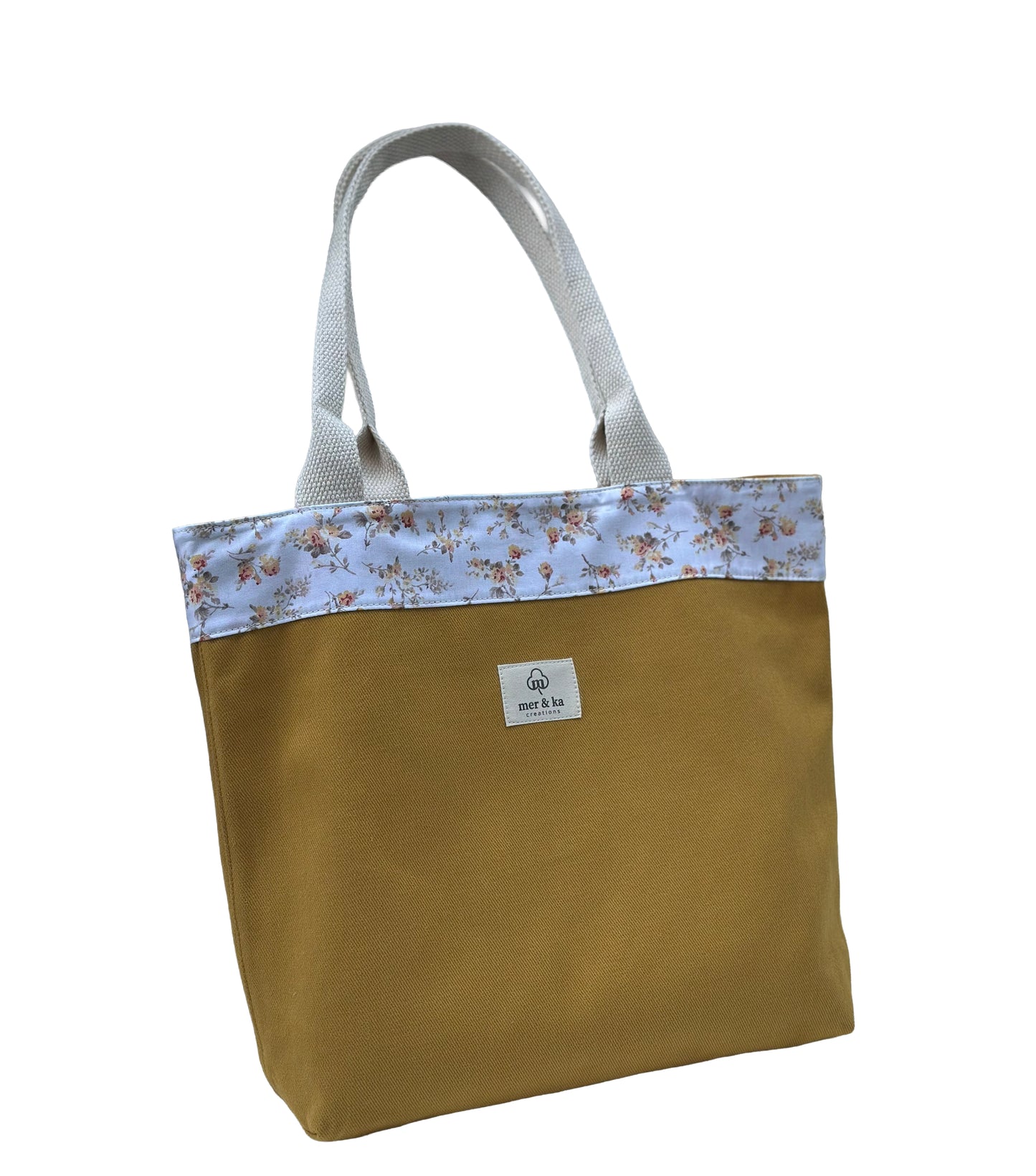 Ochre Cotton Tote Bag