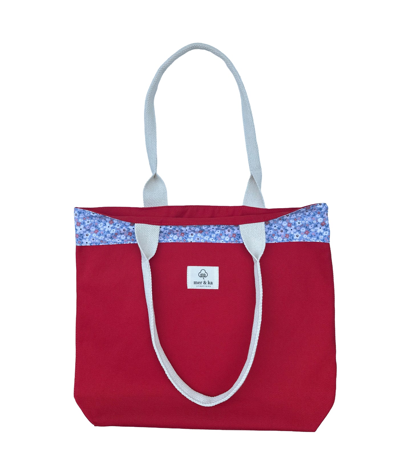Carmen Red Cotton Tote Bag