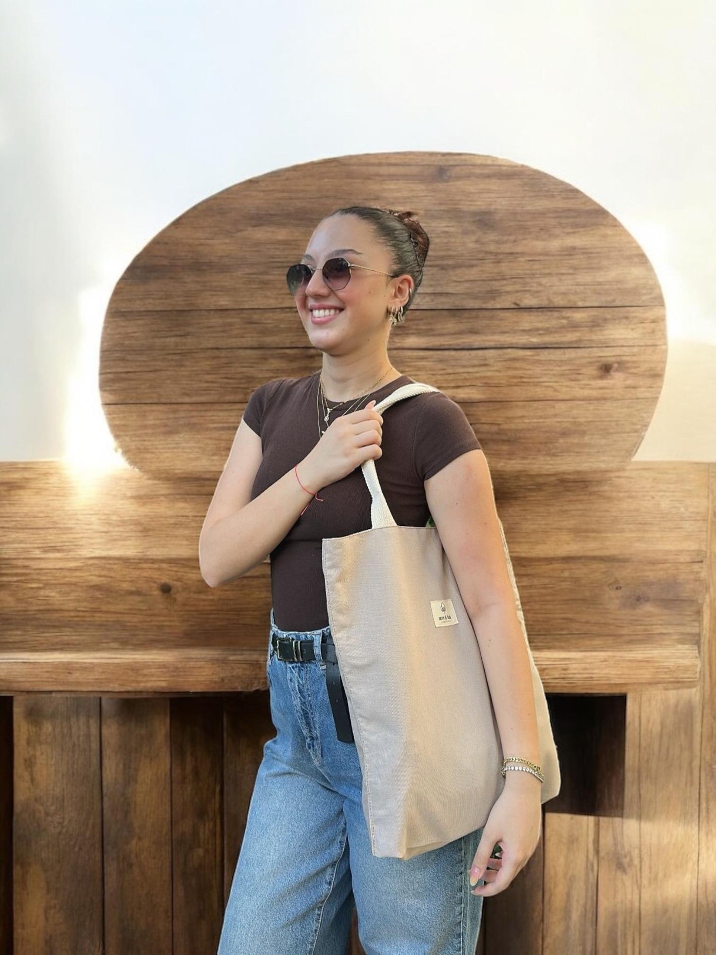 Floral Cotton Tote Bag