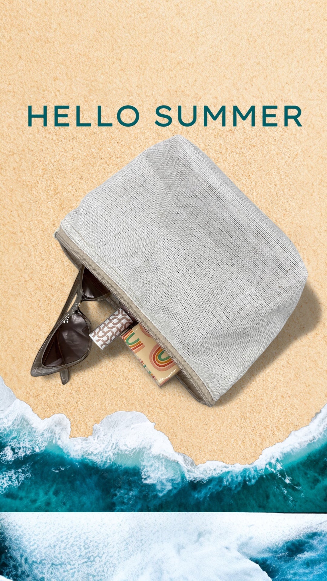 Plain Cotton Cosmetic Bag