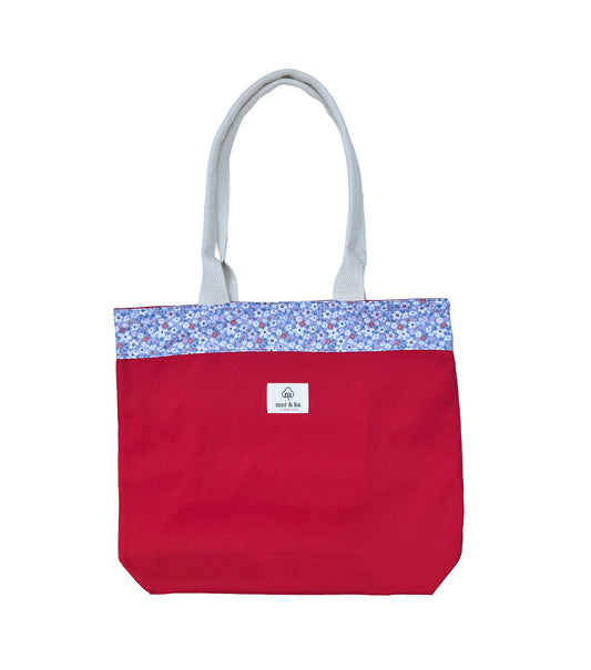 Carmen Red Cotton Tote Bag