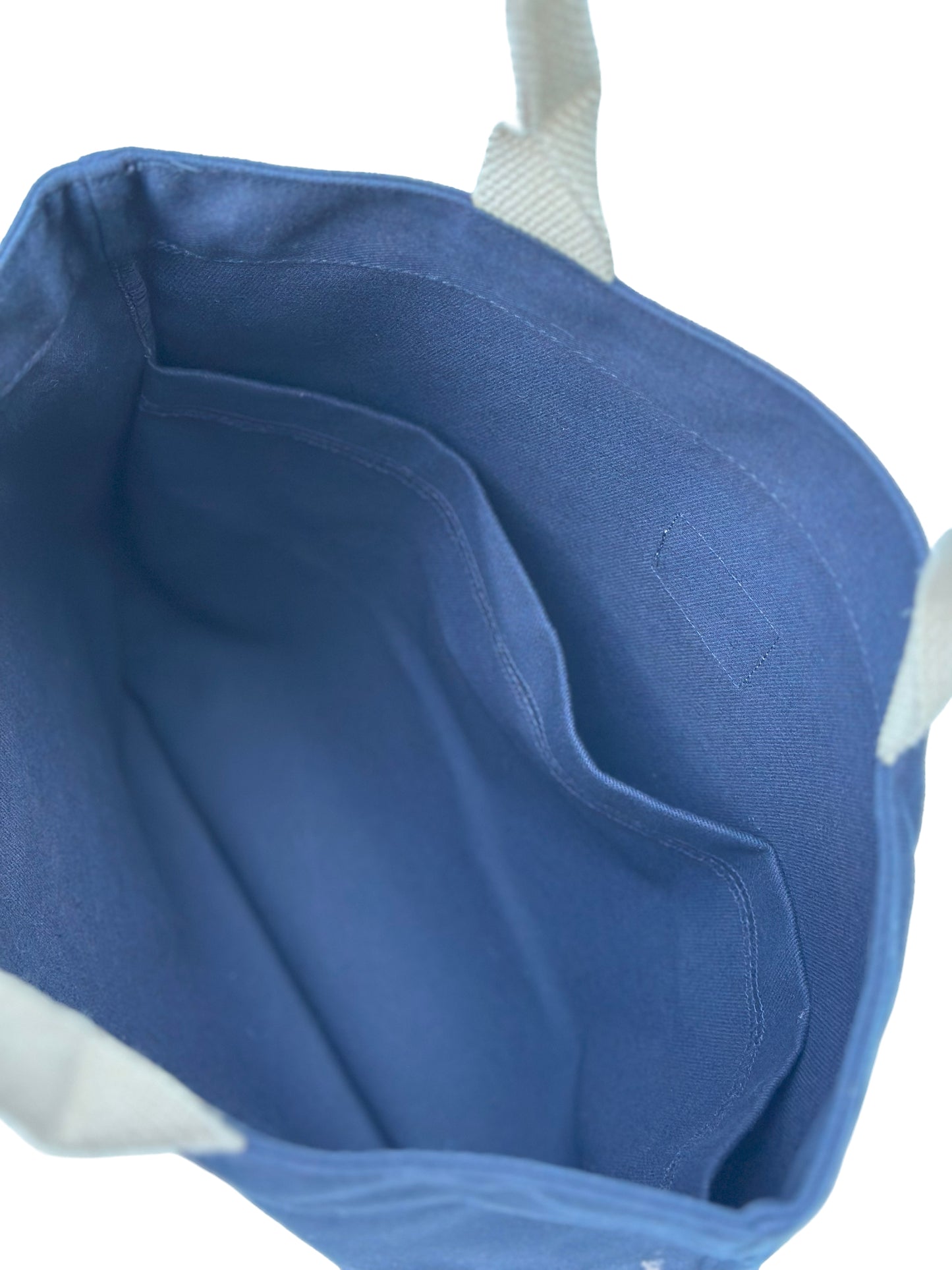 Navy Blue Plain Tote Bag